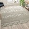 Flash Furniture 8'x10' White & Ivory Handwoven Geometric Area Rug CI-20-9450A-810-CR-GG - alternate 1
